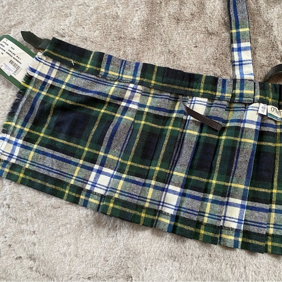 NWT O’Neil Of Dublin Child’s Kilt 500 Dress Gordon Wool Blend Washable new Green - Picture 7 of 14